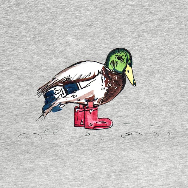 Duck in Wellies by drknice